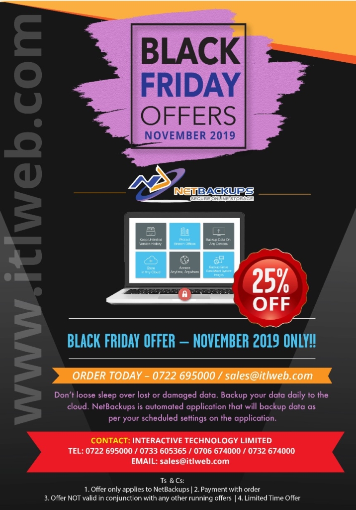black friday Netbackups mailshot M1