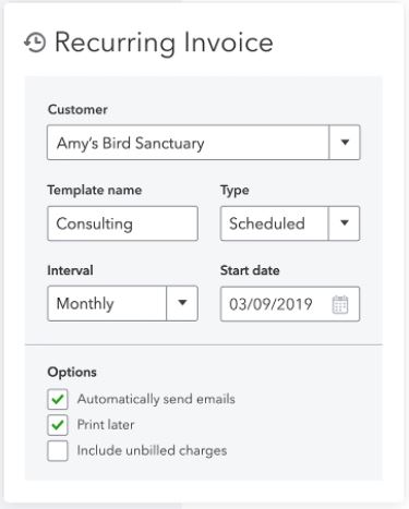 recurring inv